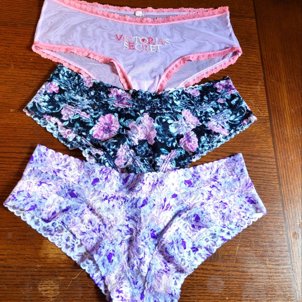 Three (3) pairs of Victoria's Secret pantys size Medium
